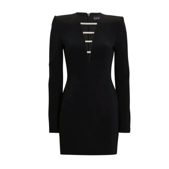 DAVID KOMA  Crystal-embellished Mini Dress - Picture 2 of 8